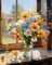 Paint by Numbers Kit for Adults Beginner – Flower Canvas Painting, DIY Acrylic & Watercolor Style Paint by Numbers, Home Wall Decor Gift 16x20 Inch